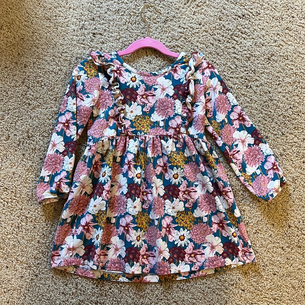 Ruffle butts floral twirl dress